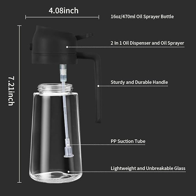 2-in-1 Oil Sprayer & Pourer